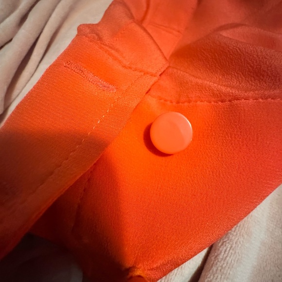 Trina Turk Bold Orange Blouse - Picture 5 of 6